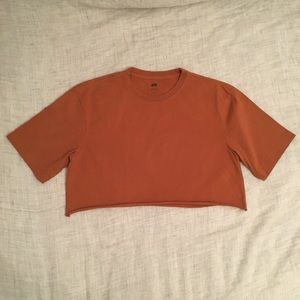 Brown crop top
